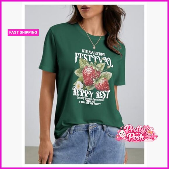 Polyester Graphic Tee Short Sleeve Casual T-Shirt - Picture 5 of 7